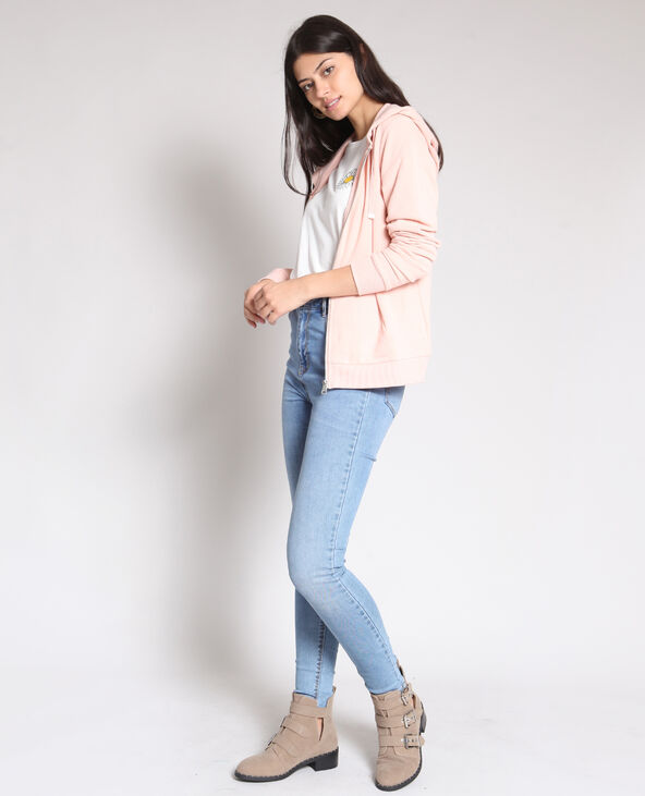 Sweat zippé rose clair - Pimkie