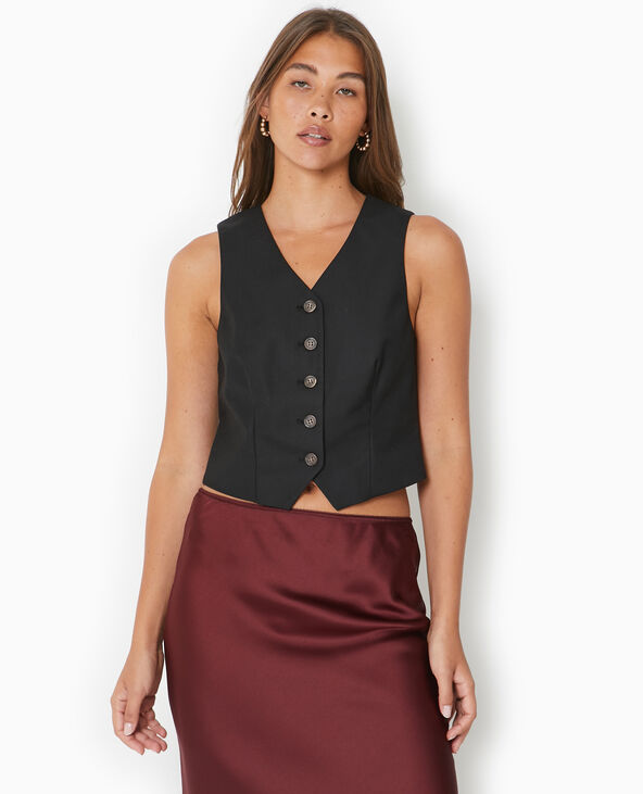 Gilet de barman noir - Pimkie