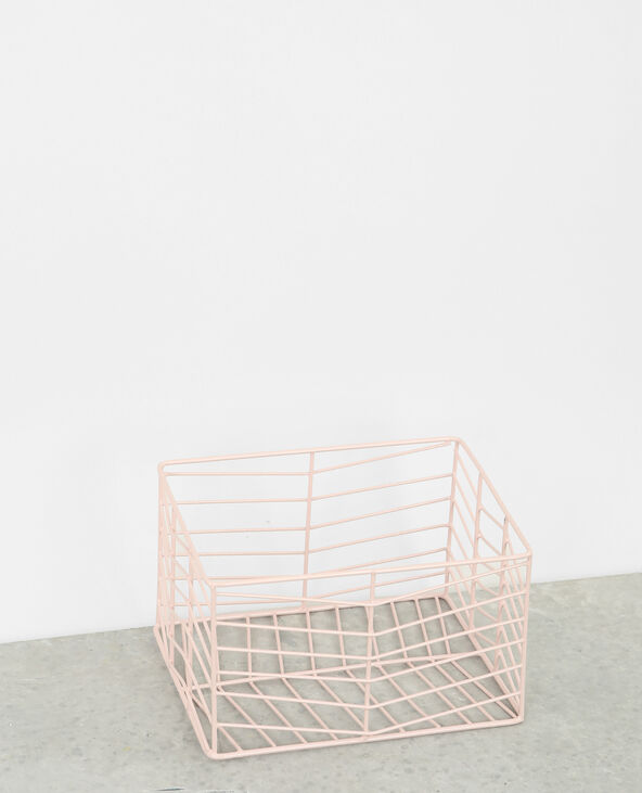Petit panier grillagé rose clair - Pimkie