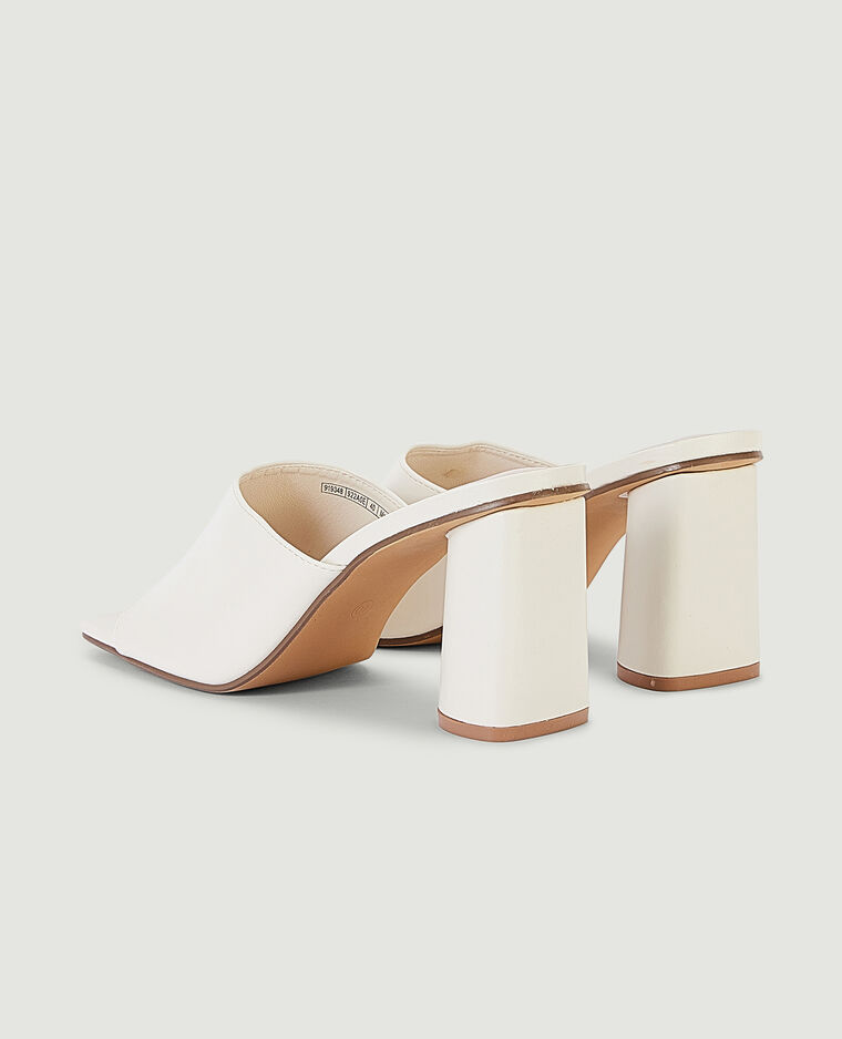 Mules à talon blanc - Pimkie
