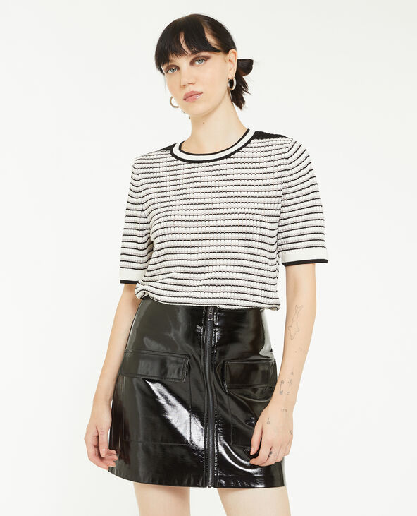 Pull ajouré noir best sale