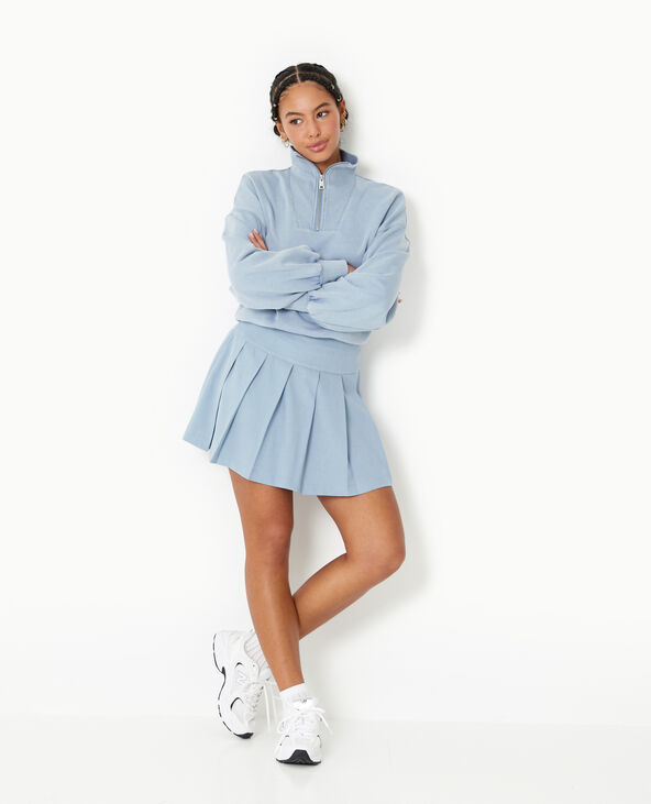 Mini jupe plissée bleu - Pimkie