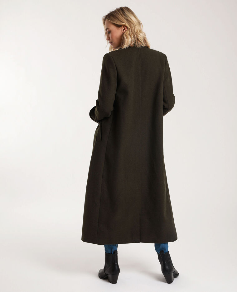 long manteau femme kaki