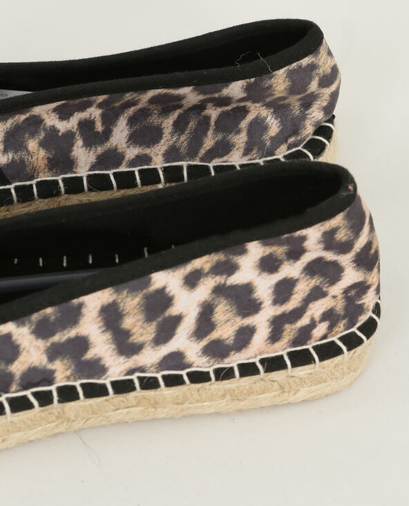 Espadrilles léopard noir - Pimkie