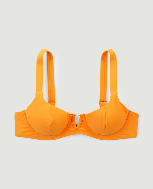 Haut de maillot de bain corbeille orange - Pimkie