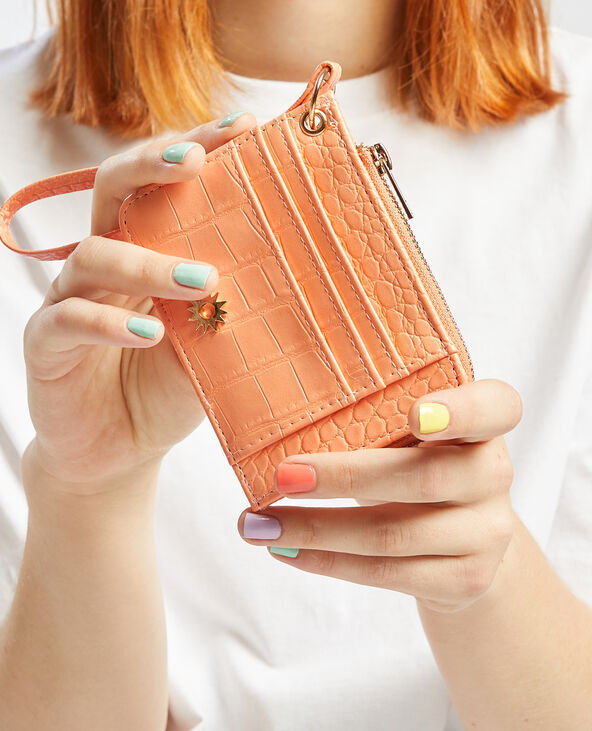 Porte-monnaie zippé orange - Pimkie