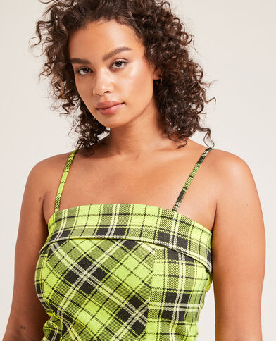 Robe courte à bretelles vert - Pimkie