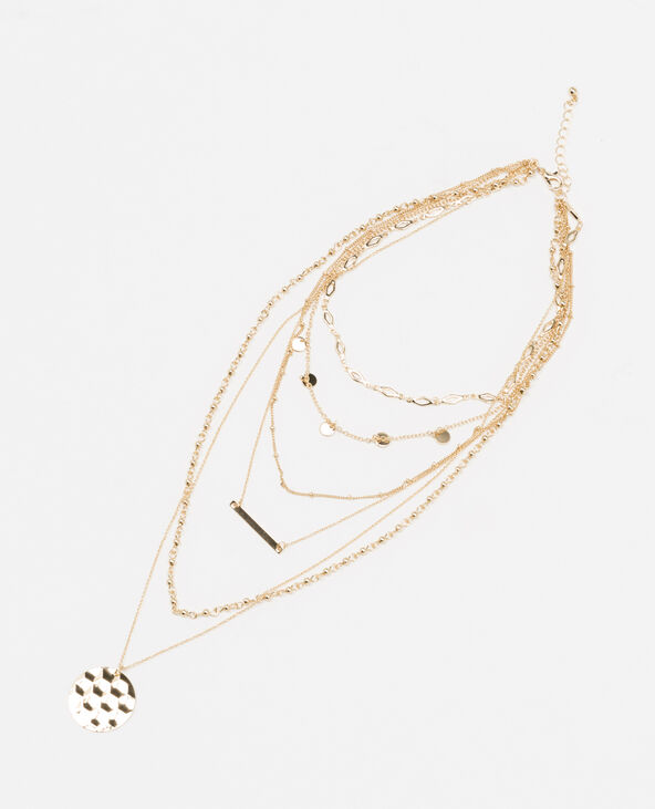 Collier multi-rangs doré - Pimkie
