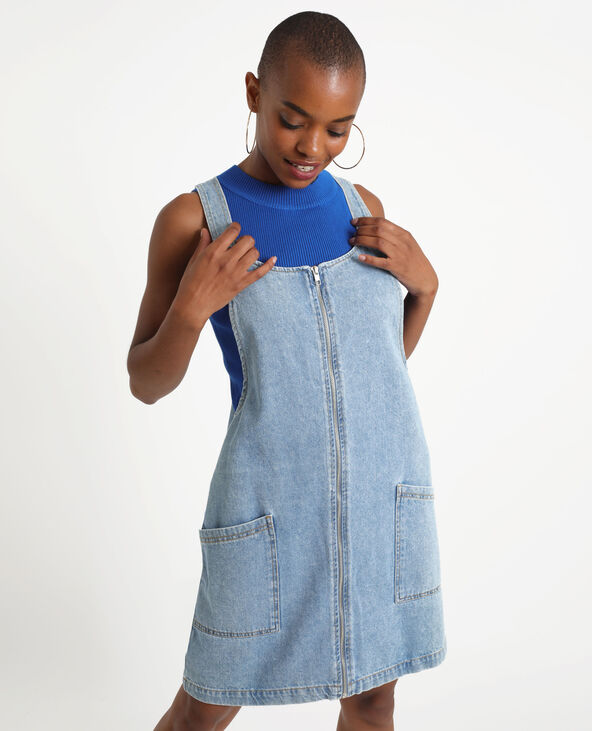 Robe chasuble en jean