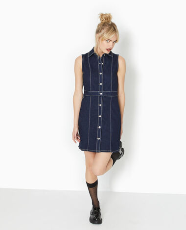 Robe en jean robes a manches longues ou courtes en jeans Pimkie