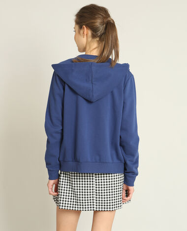 Sweat zippé bleu marine - Pimkie