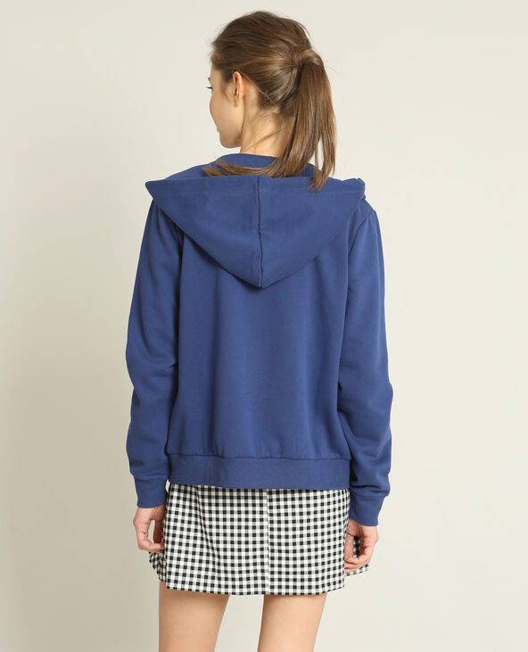 Sweat zippé bleu marine - Pimkie