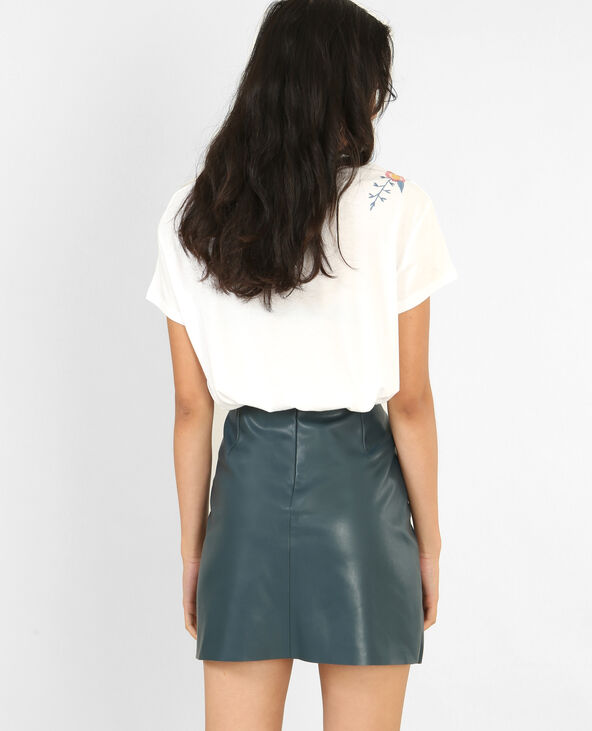 T-shirt brodé blanc - Pimkie