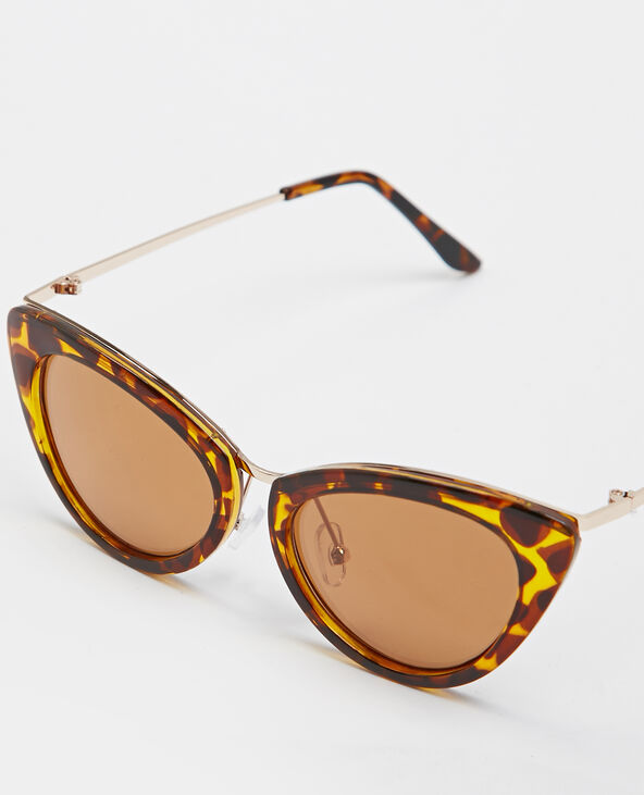 Lunettes de soleil cat eye marron - Pimkie