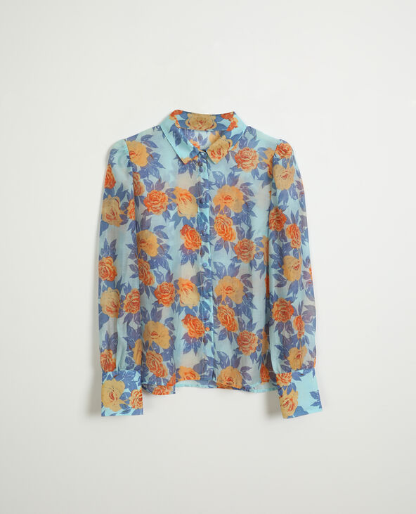 Chemise à fleurs noir - Pimkie