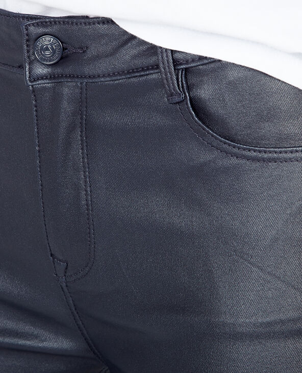 Skinny 7/8 enduit bleu marine - Pimkie