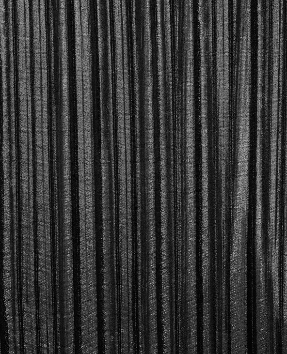 Chemise plissée en tissu brillant argenté - Pimkie