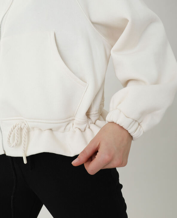 Veste à capuche écru - Pimkie