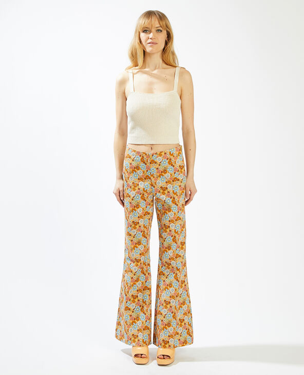 Pantalon flare fleuri Pimkie
