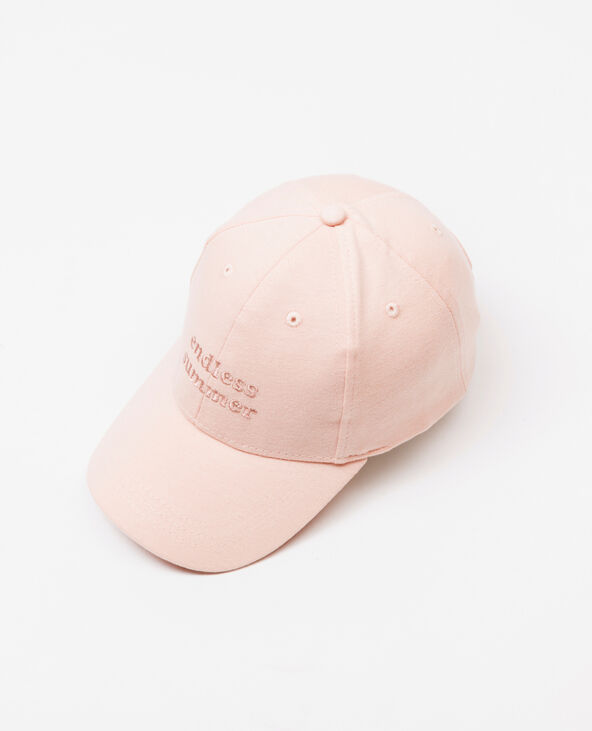Casquette brodée vieux rose - Pimkie