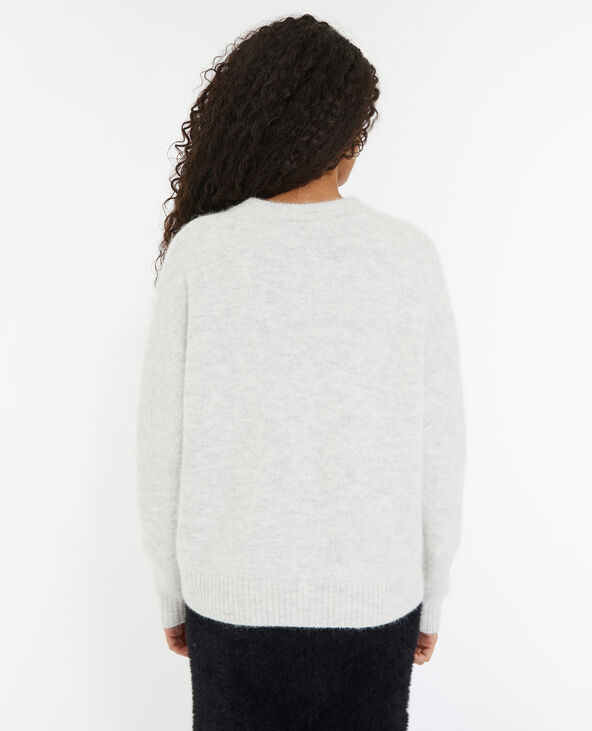 Gilet en maille douce et chaude gris clair - Pimkie