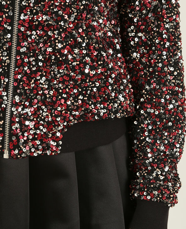 Bomber a sequins