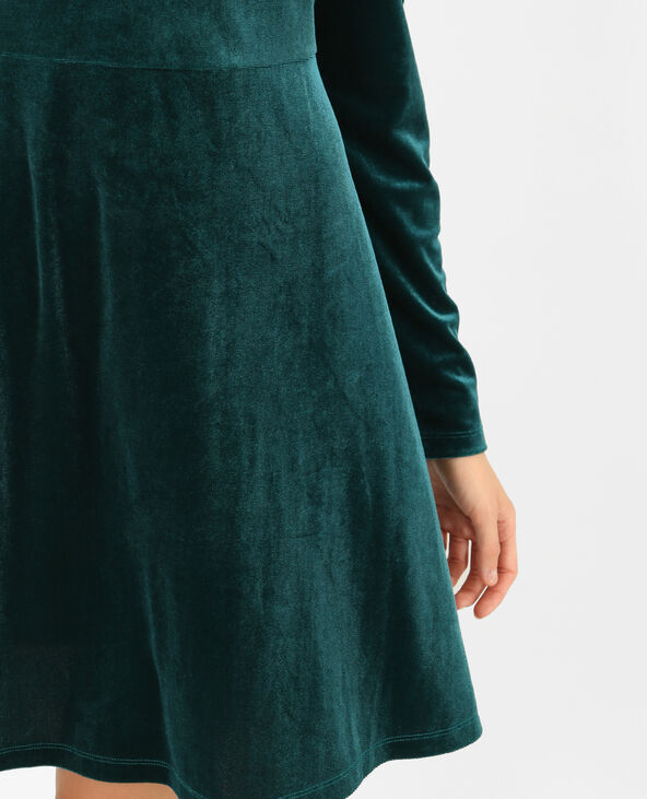Robe velours vert foncé - Pimkie