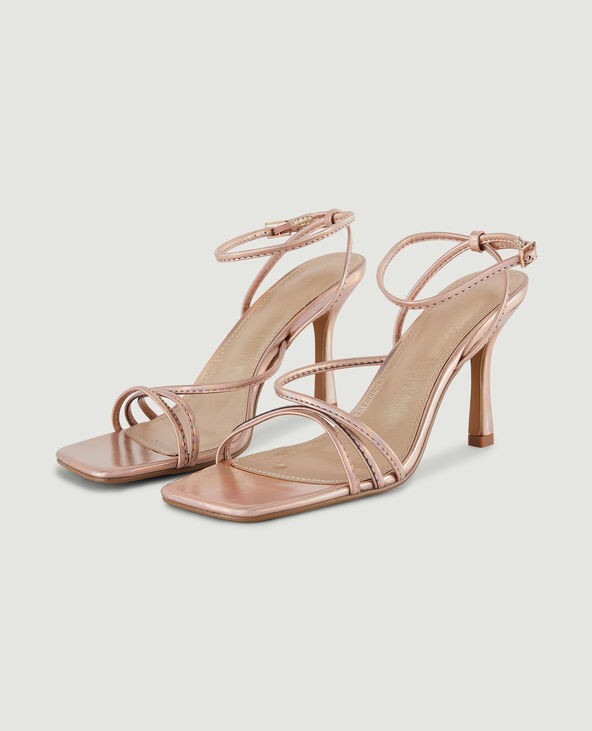 Sandales à talon rose clair - Pimkie