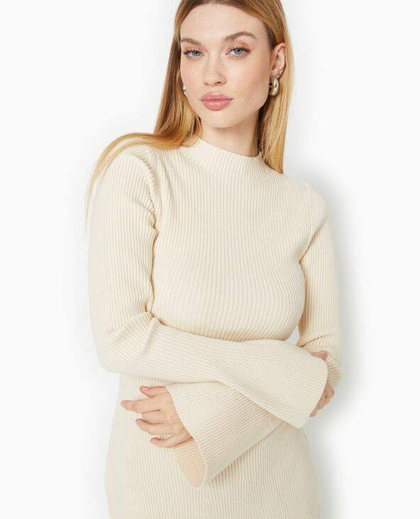 Robe en maille forme danseuse écru - Pimkie