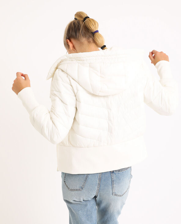Doudoune à capuche blanc - Pimkie