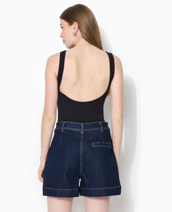 Body en maille compacte dos dégagé noir - Pimkie
