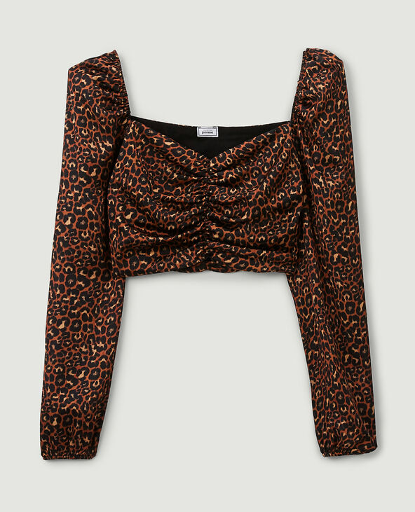 Cropped top marron - Pimkie