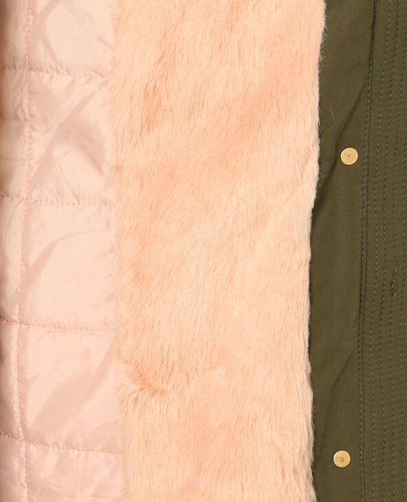 Parka longue à capuche vert kaki - Pimkie