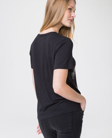 T-shirt perlé noir - Pimkie
