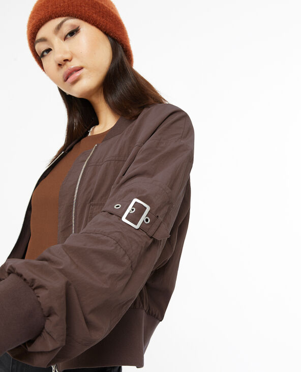 Bomber en toile parachute marron - Pimkie