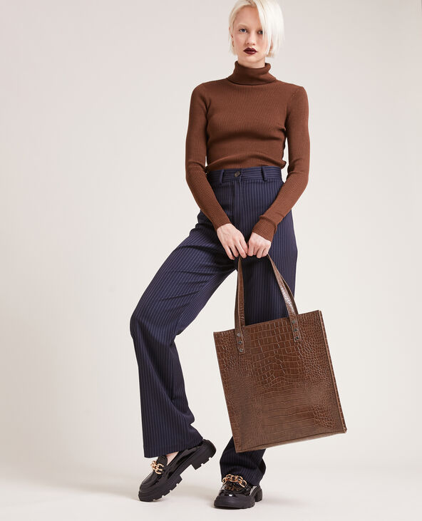 Sac cabas croco marron - Pimkie