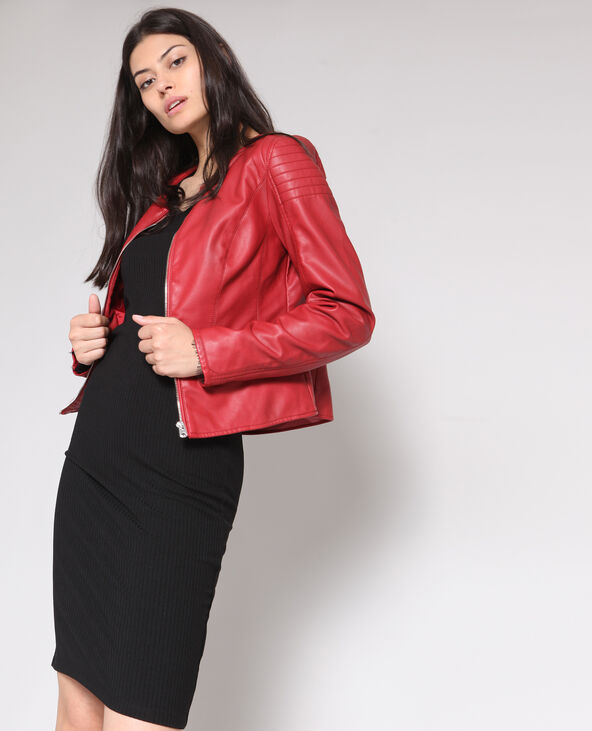 Veste en simili cuir Pimkie