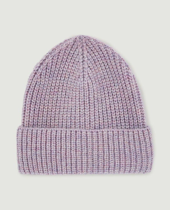 Bonnet avec revers lilas - Pimkie