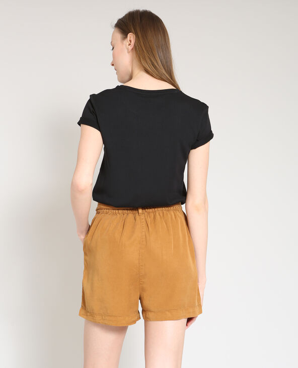 T-shirt citron noir - Pimkie