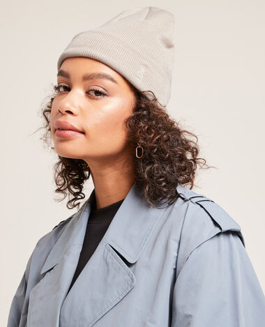 Bonnet avec revers taupe - Pimkie