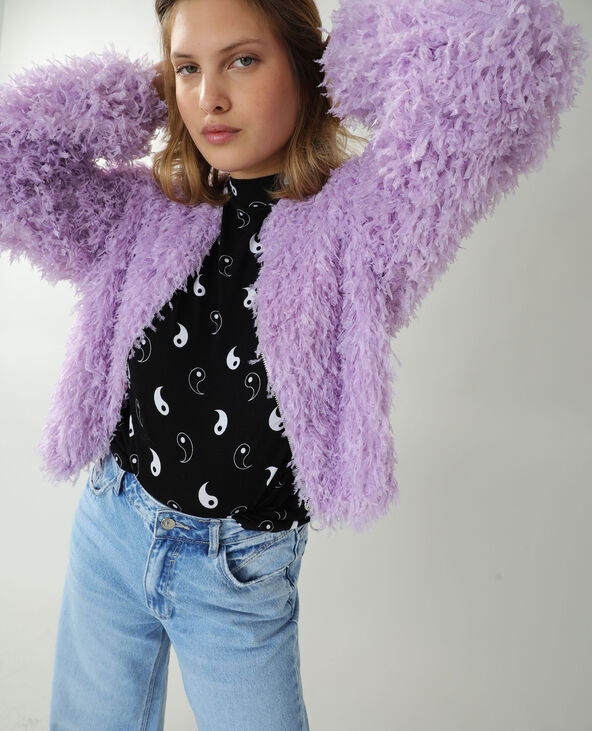 Bomber à plumes lilas - Pimkie