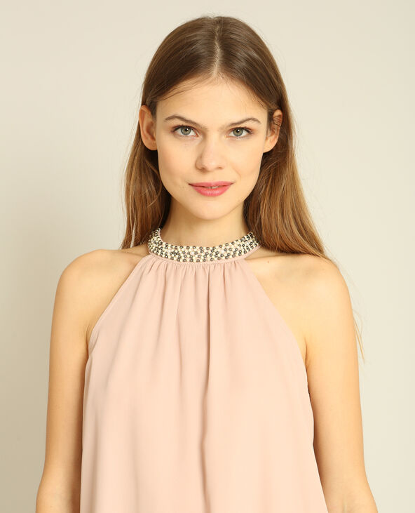 Top col bijoux rose clair - Pimkie