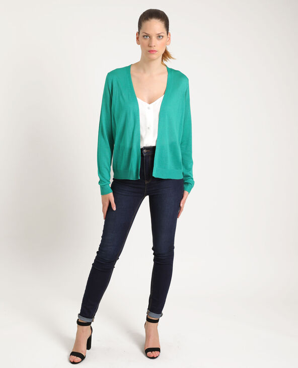 Gilet fin vert émeraude - Pimkie