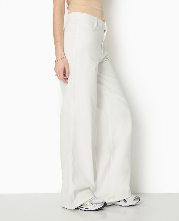 Jean baggy taille basse blanc - Pimkie