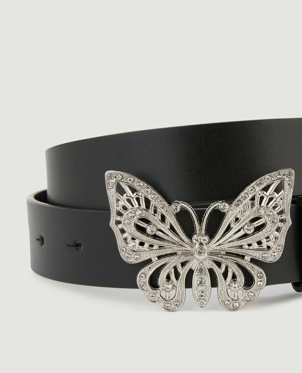 Ceinture à boucle papillon noir - Pimkie