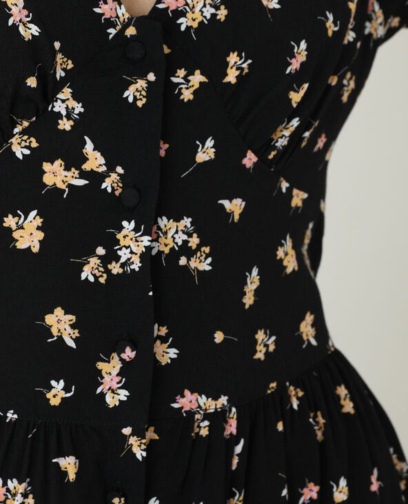 Robe fleurie noir - Pimkie