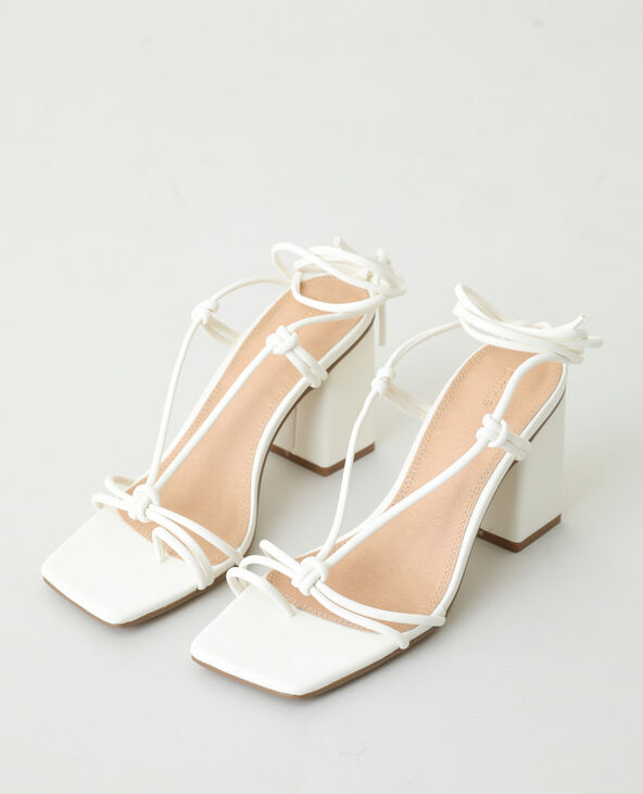 Sandale a talon a lacet on sale