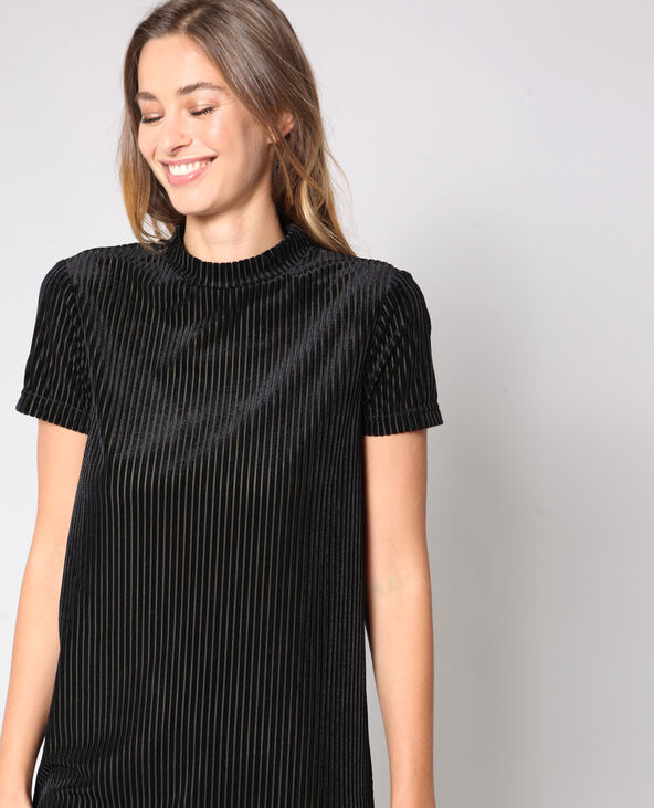 Robe à manches courtes noir - Pimkie