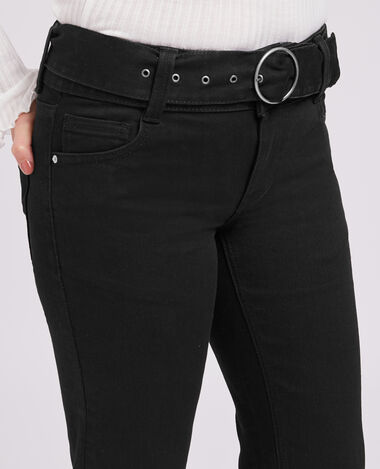 Jean évasé à ceinture noir - Pimkie