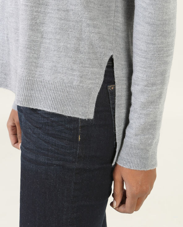 Pull doux gris chiné - Pimkie